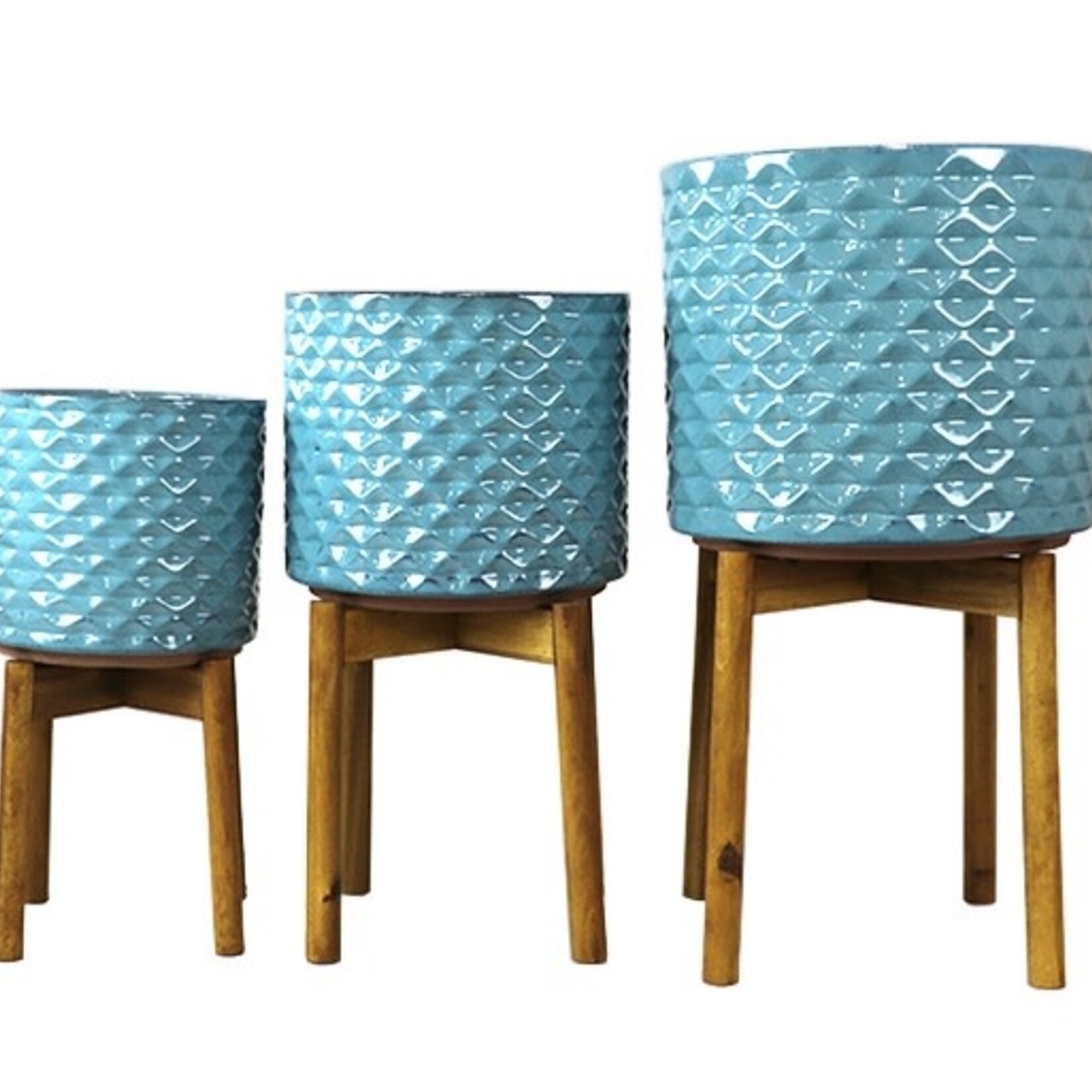 Blue Rae Plant Stands - Large Turquoise