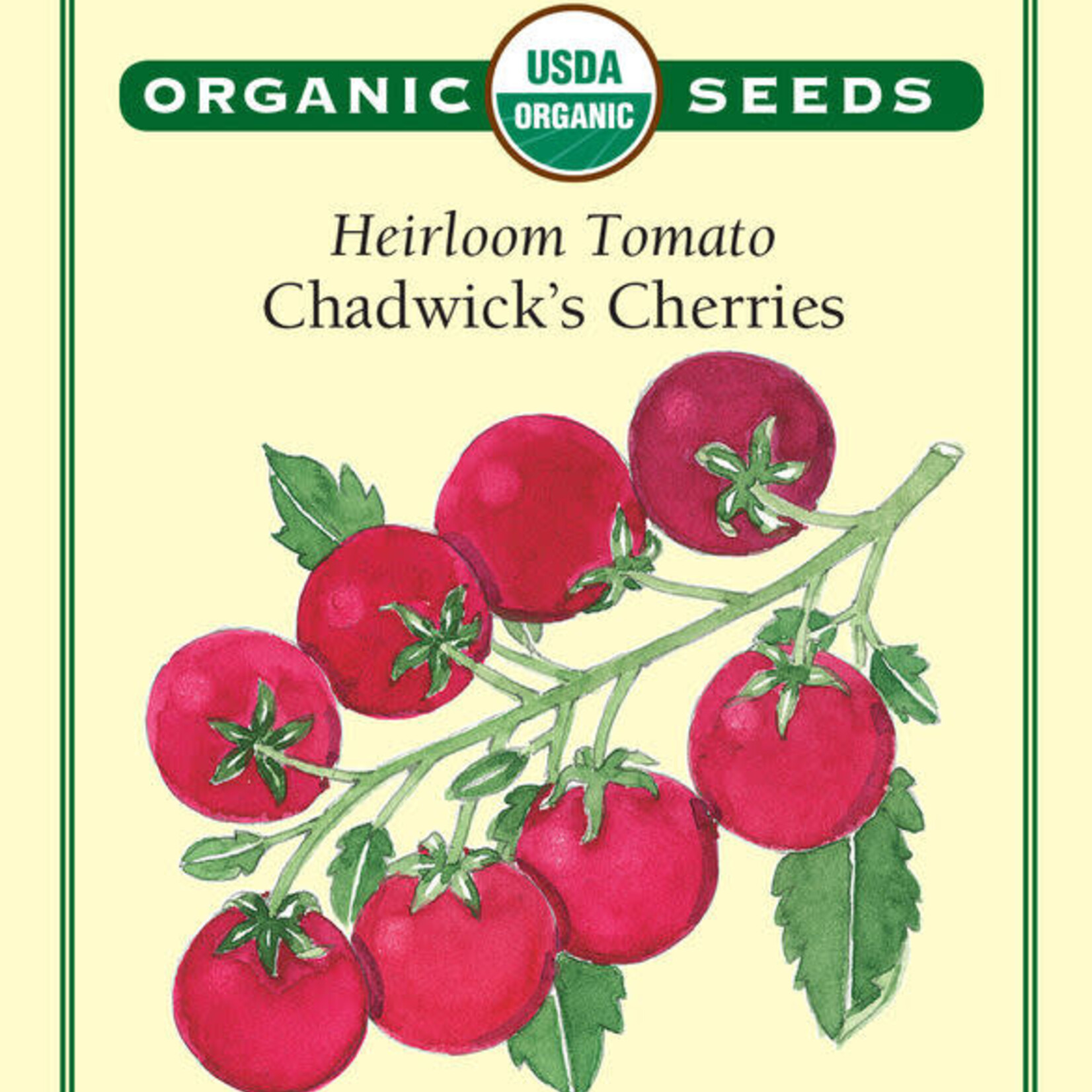 Renee's Tomato Cherry Chadwicks Cherries Organic Seeds