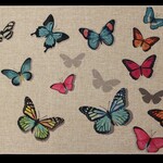 Poly Mat 'Multicolour Butterflies - 1.5' x 2.5'