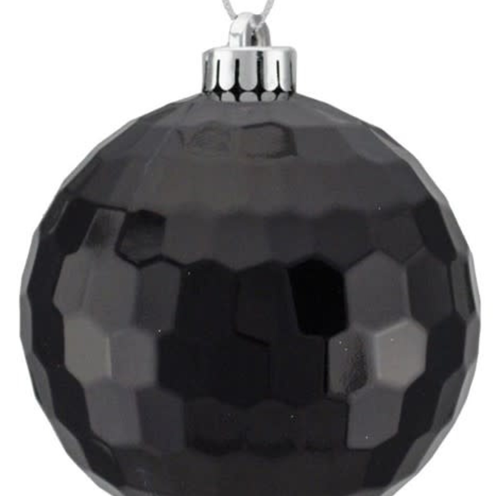 Honeycomb Ball Ornament - Shiny Black