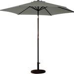 9' Aluminum Umbrella with Crank/tilt  Slate-(Dark Grey)
