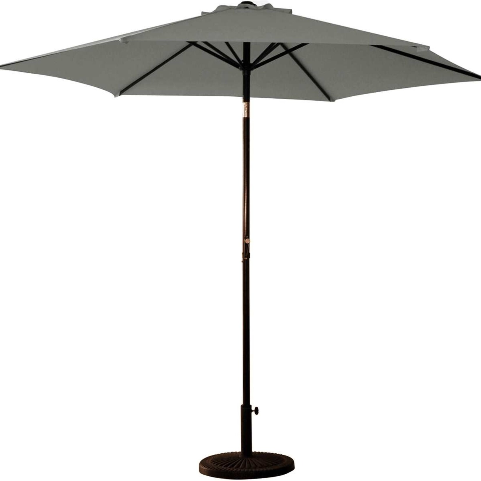 9' Aluminum Umbrella with Crank/tilt  Slate-(Dark Grey)