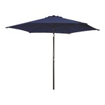 9' Aluminum Umbrella With Crank/Tilt -Lapis (Dark Blue)