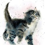 Greeting Card - Here for the cake