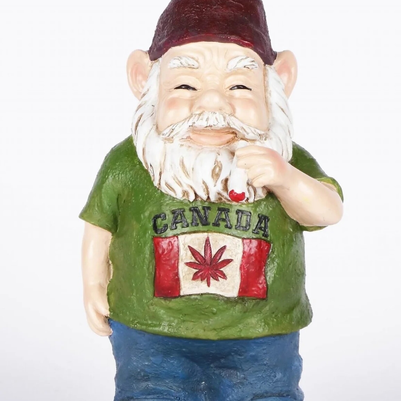 Gnome Smoking Weed w/Canada Flag