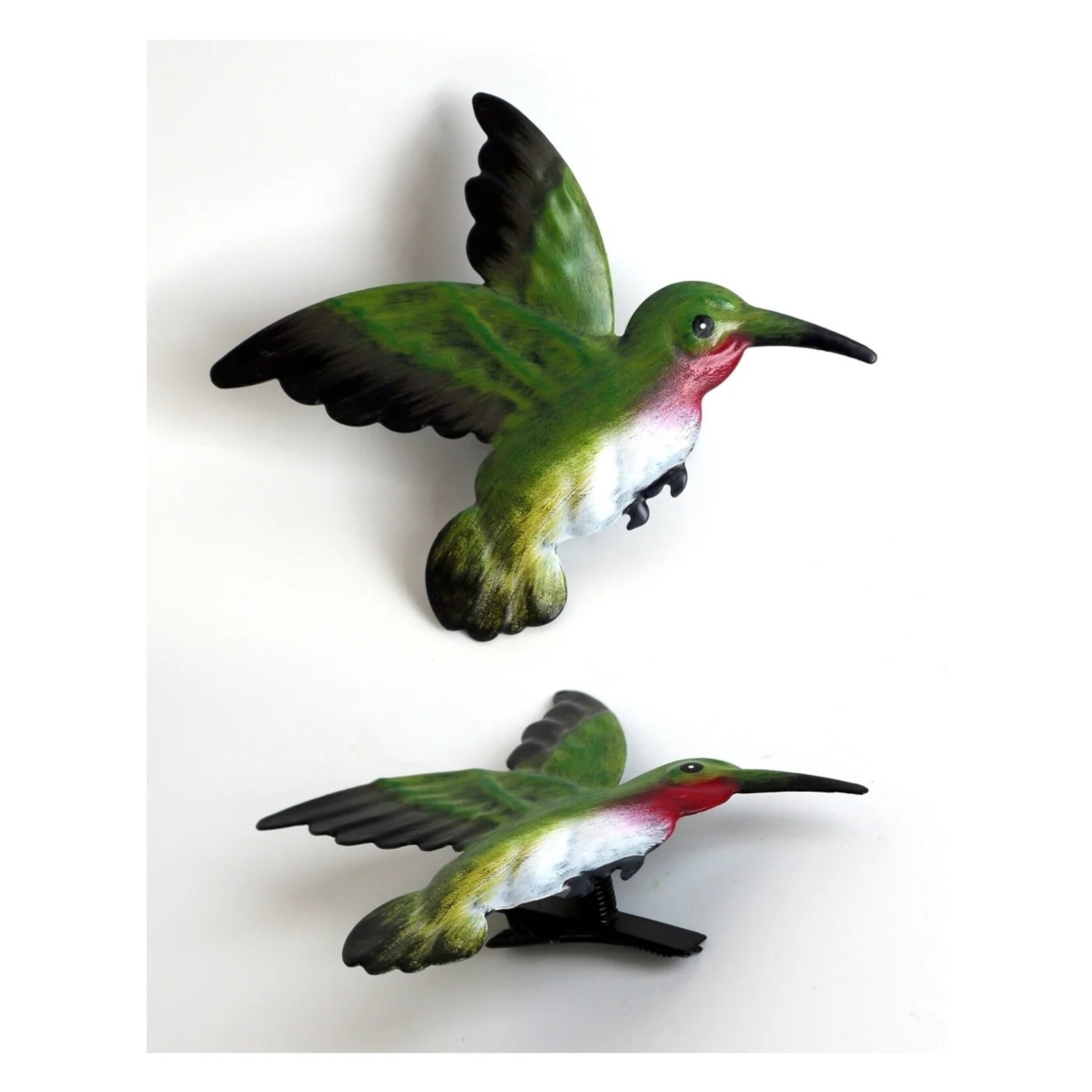 GARDEN WALL ART, METAL HUMMINGBIRD (CLIP ON)