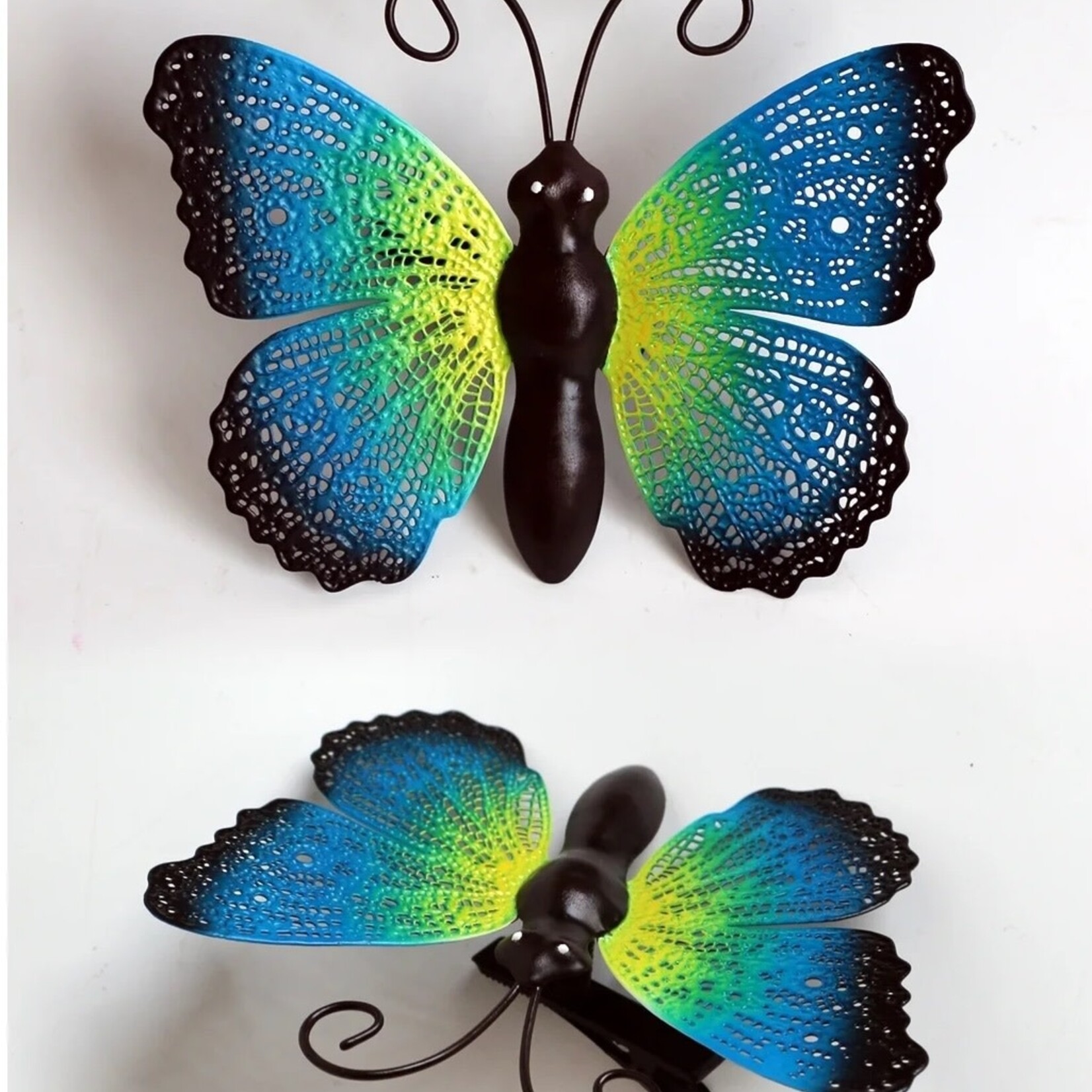 GARDEN WALL ART, METAL BUTTERFLY (CLIP ON)