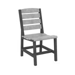 CR Plastics CRP Napa Dining Side Chair - C301 - Slate Grey / Light Grey  (18-19)