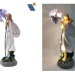 Angel holding flower solar