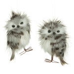 4.5" Black /White  Standing Owl  2Asst.