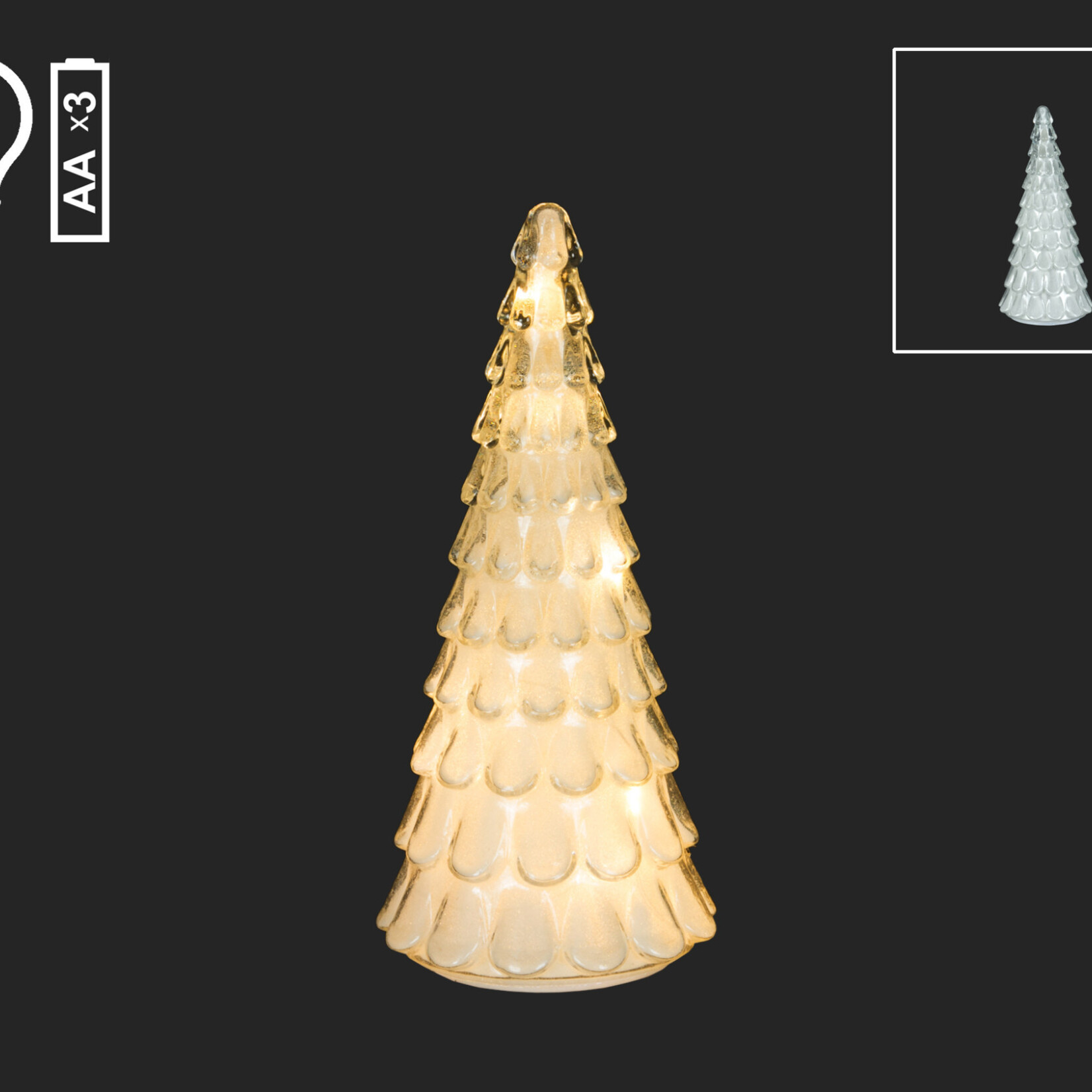 10" Clear Tree w/LED