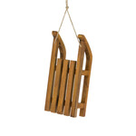 9.5" Wooden Sled Ornament