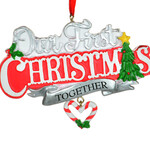 3.5" Our First Christmas Together  Ornament