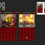 14X23" LED W/TRUCK/HOUSE ADVENT  2 Asst.
