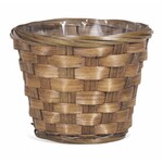 4" Ginger Brown Basket Pot