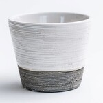 White / Grey Ceramic Pot