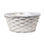 8X4”H White Wash Basket w/ Liner