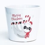 Merry Christmas  W/Sloth Container (Fits 6" Pot)