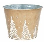 Gold Metal Pot w/Liner (Fits 6" Pot)