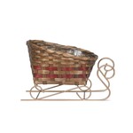 Ginger Brown Sleigh Basket w/Liner