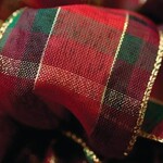 2.5"CHRISTMAS PLAID WIRED RIBBON
