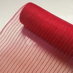 10.5" Red/Red Faux Jute Sinamay, 30'