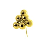 25MM SHINY GOLD GLASS ORNAMENT PICKS