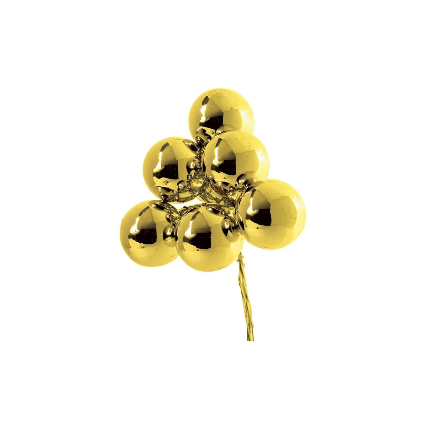 25MM SHINY GOLD GLASS ORNAMENT PICKS