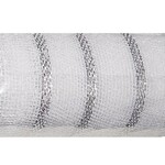MESH WHITE & SILVER 21" X 30'
