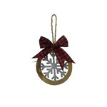 Plaid Snowflake Ornament