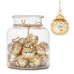 Emboss Ball Gold Ornament