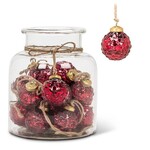 Emboss Ball Red Ornament