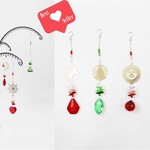 Christmas Suncatcher Ornaments 6 Asst.