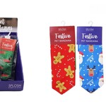 CHRISTMAS DOG BANDANA 4Asst.