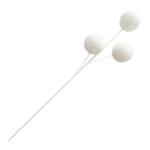 Spray 3- White Wool Fabric Balls 28.5"