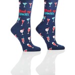 Women's Crew Sock, Drink Up Grinches