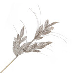 SPRAY LEAVES BAY 29" ROSE GLITTER W/GRASS
