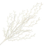 SPRAY CORAL 26.5" WHITE GLITTER