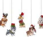 Dog Ornament, 6 asst