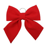 BOW SPONGE/FABRIC 13.5" RED