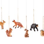 Wood-Look Animal Ornament, 6 Asst.