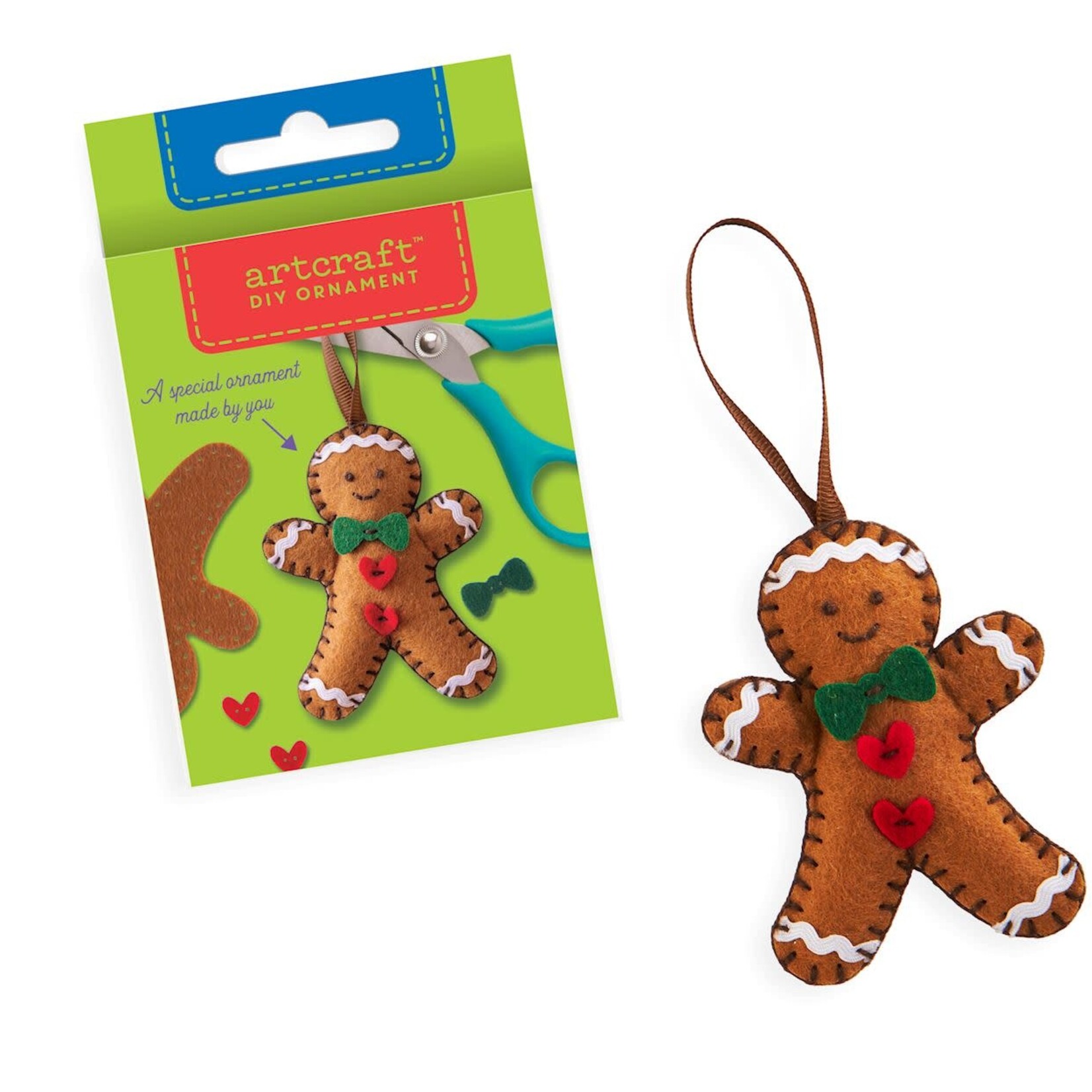 DIY Felt Ornament Kit - Gingerbread Man