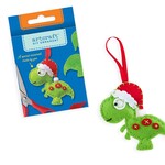 DIY Felt Ornament Kit - Christmas Dinosaur