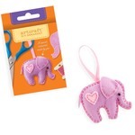 DIY Felt Ornament Kit - Purple Elephant
