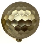 80MM/8CM Hammered Finish, Matte Plastic Ball on Stick - GOLD