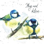 Greeting Card-Hugs & kisses
