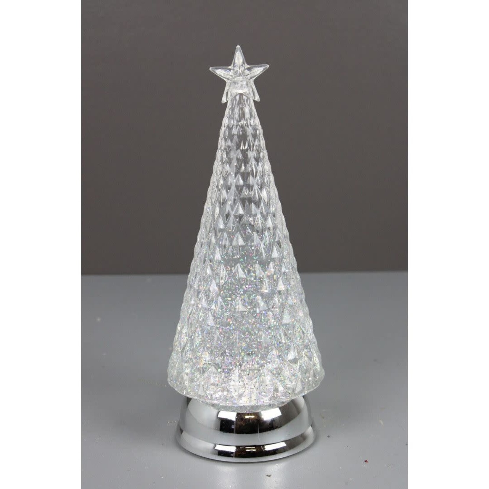 12.25" Silver/Clear Christmas Tree Light globe