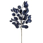 26" Navy Metallic Leaf Pick