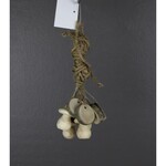 Cream/Natural Mushroom & Wood Garland