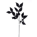 27" Velvet Laurel Spray - Black